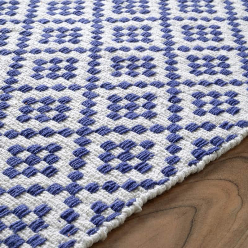 Nuloom Handmade Flatweave Geometric Cotton Area Rug