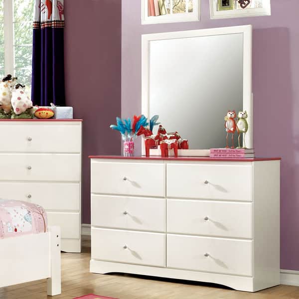Shop Furniture Of America Piers Transitional 2 Tone Pink 2 Piece