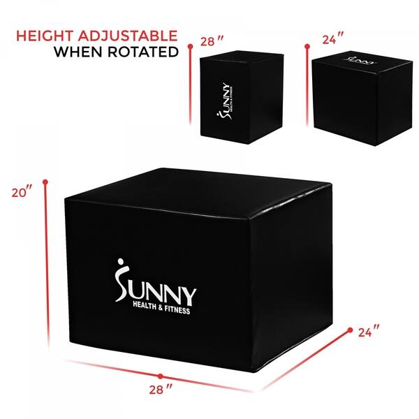Plyometric Jump Training and Conditioning Box for All Athletes Soft Foam 16//18//24 Soft Foam 20//24//30 and Wood 20//24//30 PRx Performance 3-in-1 Plyo Boxes