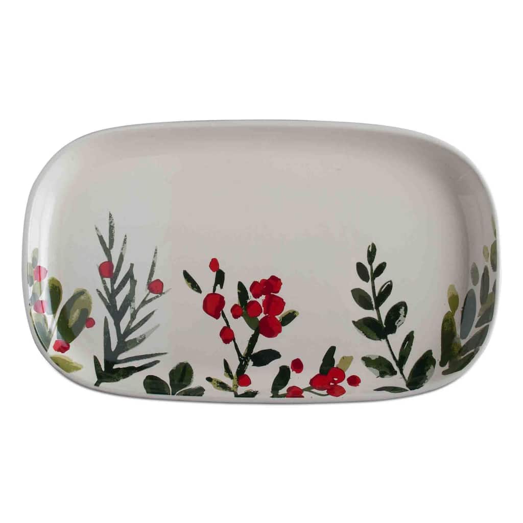 TAG GREENERY STONEWARE PLATTER