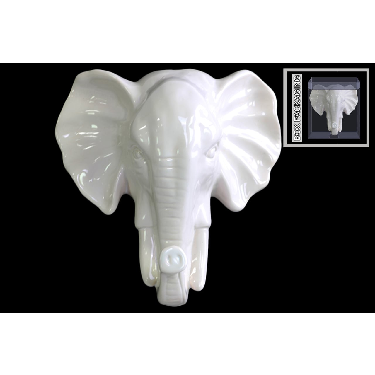 white elephant wall decor