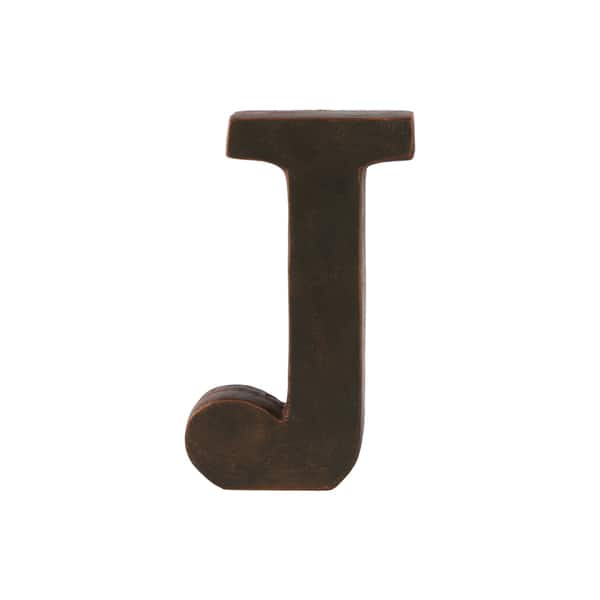 Fiberstone Oil Rubbed Finish Dark Bronze Alphabet Tabletop Decor Letter ...