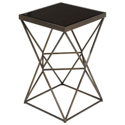 Uberto Caged Frame Accent Table