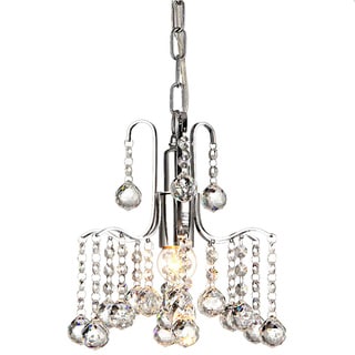 Addie 1-light Chrome 8-inch Crystal Chandelier (1-light Chrome 8-inch Crystal Chandelier) - Chandeliers For Bedrooms by Overstock.com