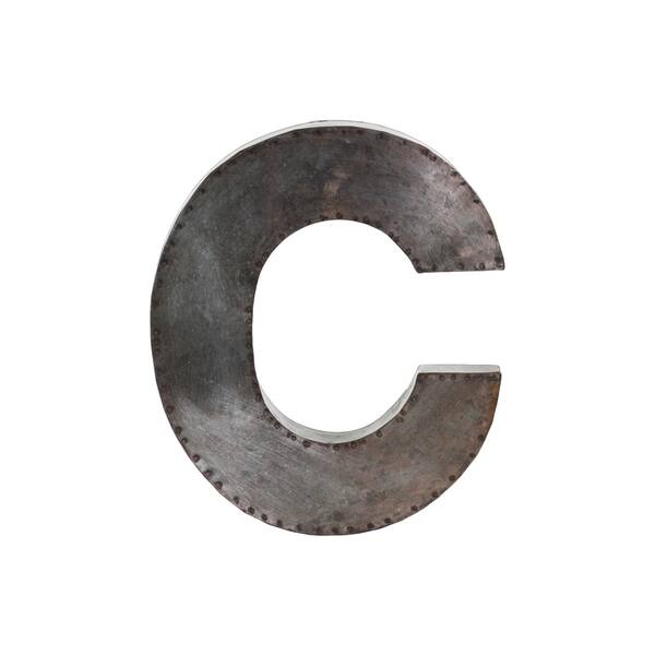 Shop Glavanized Bronze Metal Alphabet C Wall Decor Letter Free