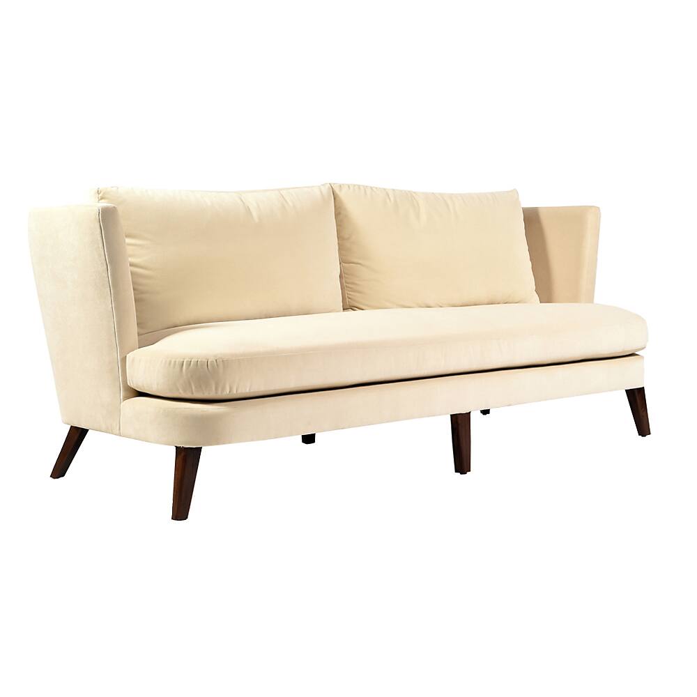 Jaxon Marrau Ivory Velvet Sofa