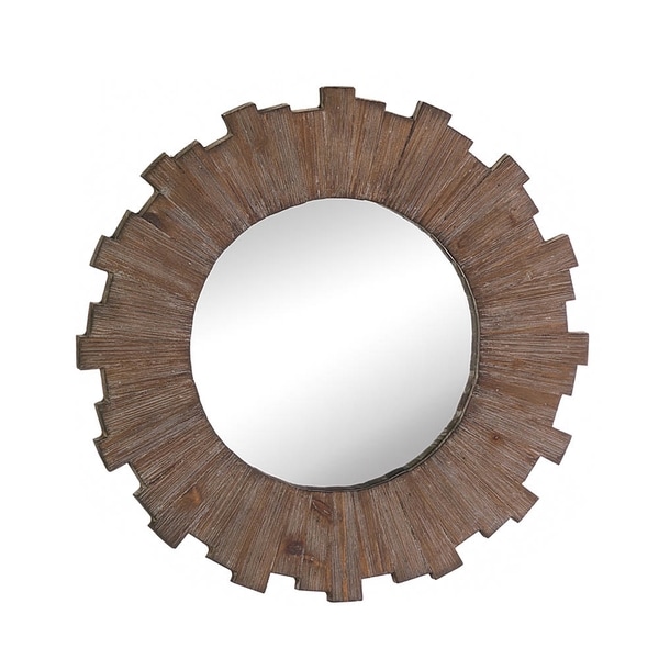 Wooden Sunburst Wall Mirror  Free Shipping Today  Overstock.com  18034666