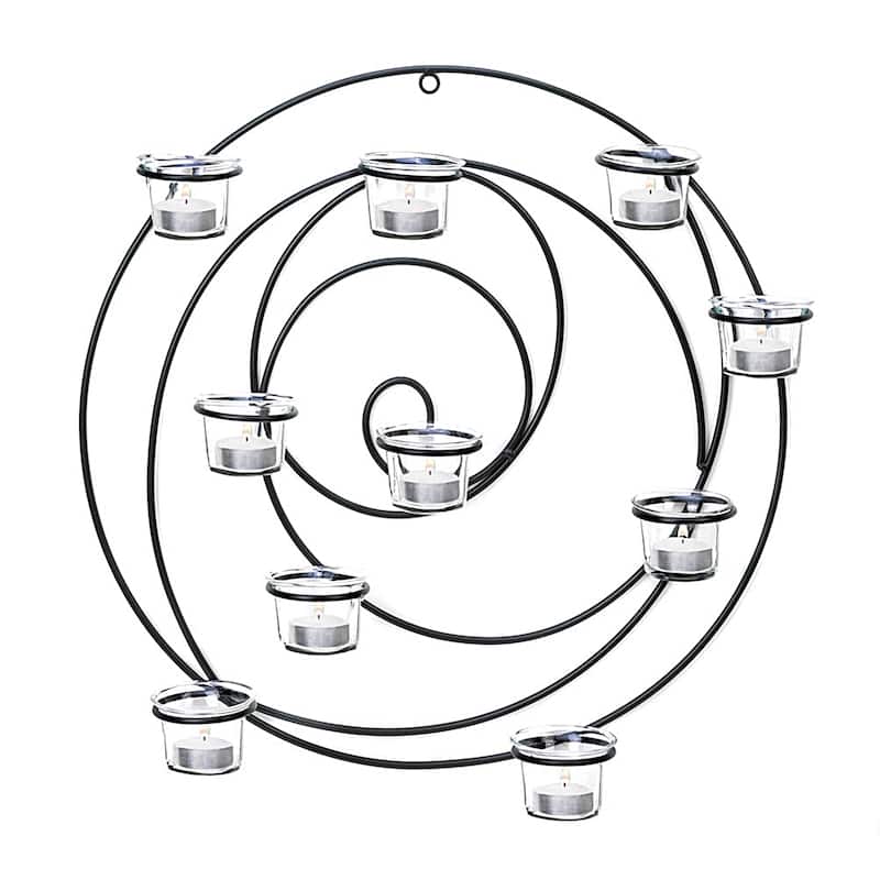 Circular Candle Holder Wall Sconce