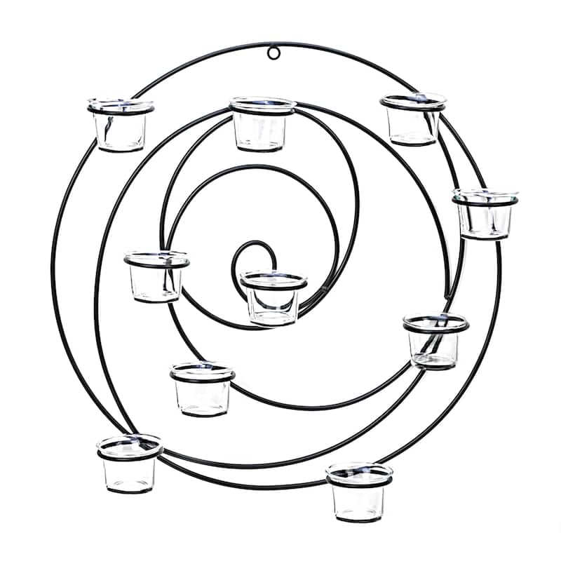 Circular Candle Holder Wall Sconce