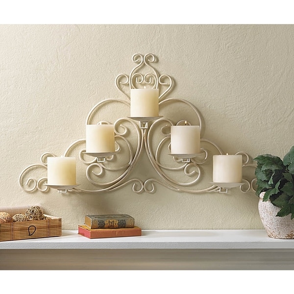 Shop Victorian Scrollwork Candle Wall Sconce Free Shipping Today