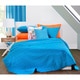 preview thumbnail 1 of 7, Crayola Stitched Cerulean Quilted 3-piece Coverlet Set