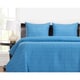 preview thumbnail 6 of 7, Crayola Stitched Cerulean Quilted 3-piece Coverlet Set