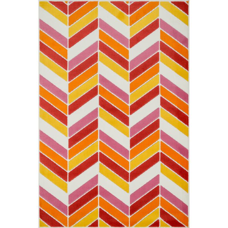 Alexander Home Amelia Chevron Stripe Rug