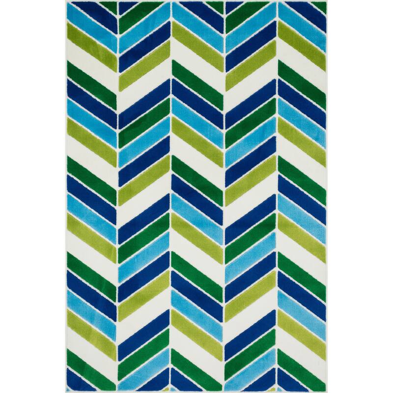 Alexander Home Amelia Chevron Stripe Rug