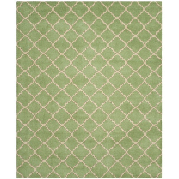 Safavieh Handmade Moroccan Green Wool Rug - 8' X 10'