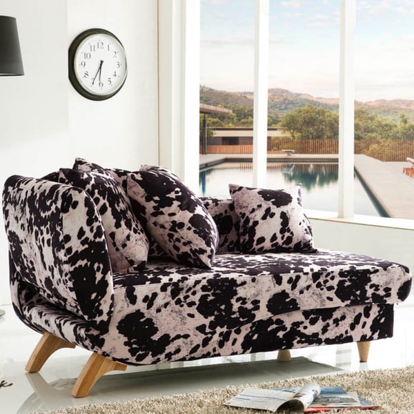 Corvus Bellini Cowhide Design Sofa Bed Free Shipping Today Corvus Bellini Cowhide Design Sofa Bed