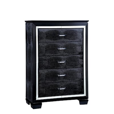Ruff Transitional Solid Wood 5-Drawer Chest by Furniture of America