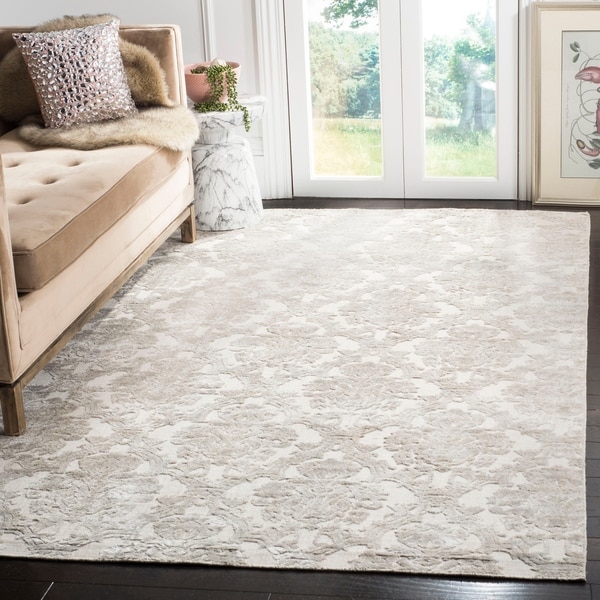 Safavieh Handmade Mirage Modern Glam Silver Viscose Rug - 8' x 10'