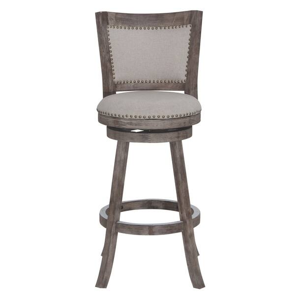 Shop Melrose 29 Inch Swivel Bar Stool In Driftwood Cream As Is