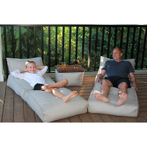 Outdoor Bean Bag Lounger Set