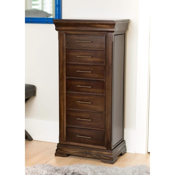 Hives & Honey Haley Walnut Jewelry Armoire 20"w x 13"d x 42"h Free