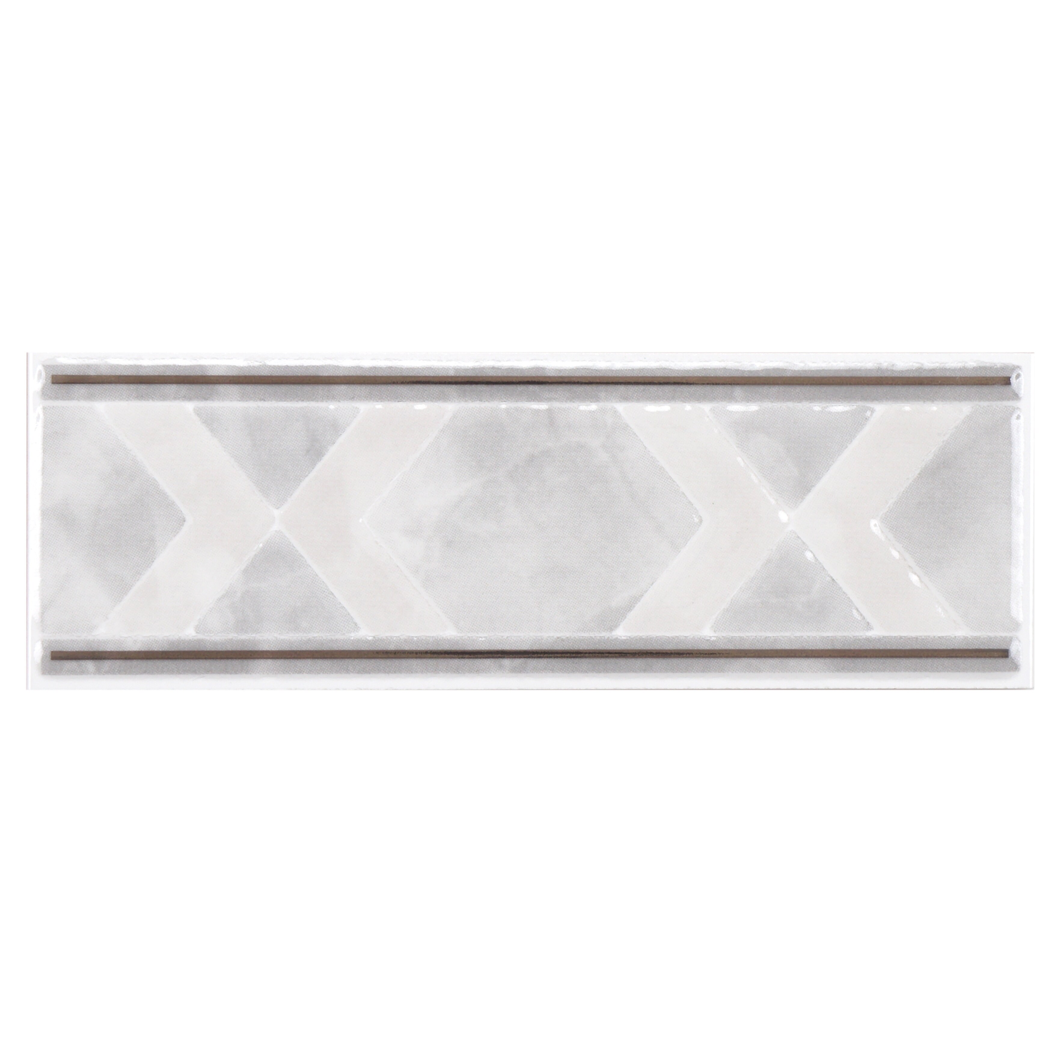 Somertile 2 5x7 75 Inch Zeta White Ceramic Listello Trim Wall White Ceramic Listello Trim