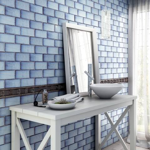 SomerTile 3x6-inch Antiguo Special Via Lactea Ceramic Wall Tile (8 tiles/1 sqft.)