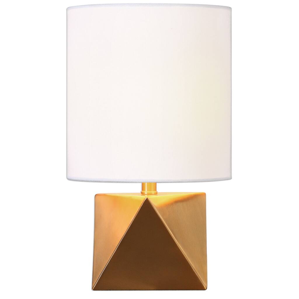 Rhombus Gold Geometric Lamp