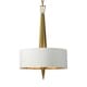 Obeliska 3-light Gold Chandelier - Thumbnail 0