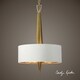 Obeliska 3-light Gold Chandelier - Thumbnail 1