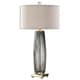 preview thumbnail 1 of 0, Vilminore Gray Glass Table Lamp