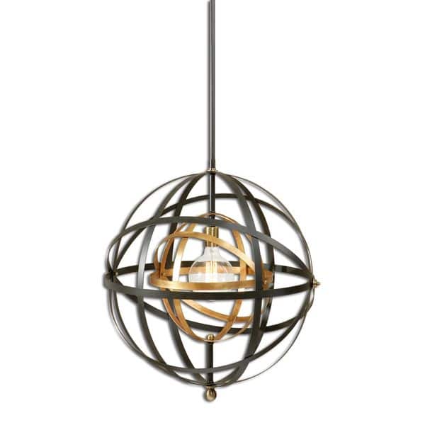 slide 1 of 1, Rondure 1-light Sphere Pendant