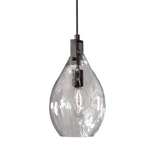 Campester 1-light Watered Glass Mini Pendant