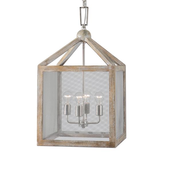 Nashua 4 Light Wooden Lantern Pendant Free Shipping Today Nashua 4 Light Wooden Lantern Pendant