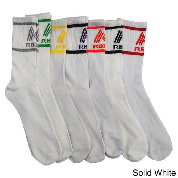Shop Rbx Men S High Performance Athletic Running Crew Socks Pack Of 7 Overstock 11036402 - rbx packs.com