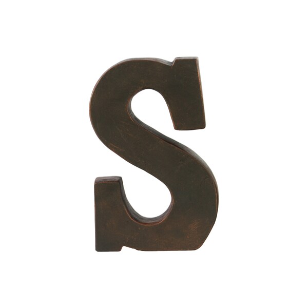 Oil Rubbed Dark Bronze Finish Fiberstone Alphabet Letter S Oil Rubbed Dark Bronze Finish Fiberstone Alphabet Letter S Tabletop Decor Free Shipping On Orders Over 45 11036498