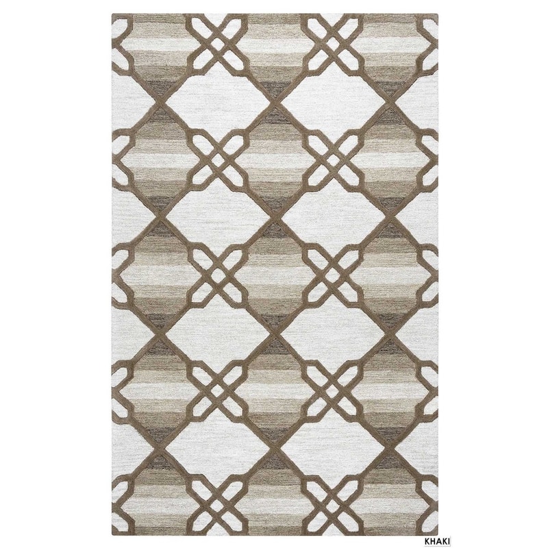 Alora Decor Berlin Trellis Hand-tufted Wool Rug
