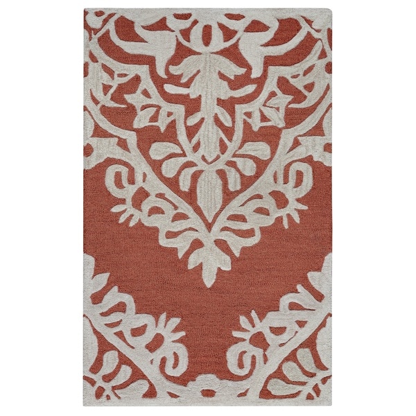 Rizzy Home Caterine Collection CE9724 Red Area Rug (9x 12