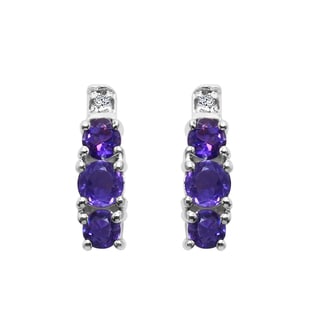 Three-Stone Earrings - Overstock.com Shopping - The Best Prices Online
