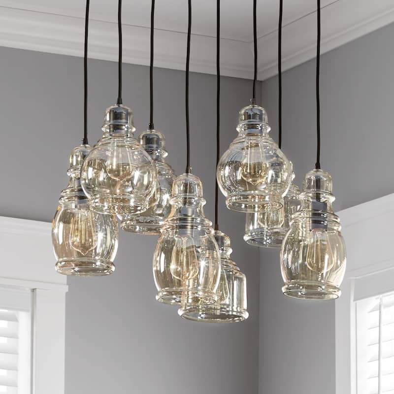 Strick & Bolton Yinka Antique Glass Pendant Lights