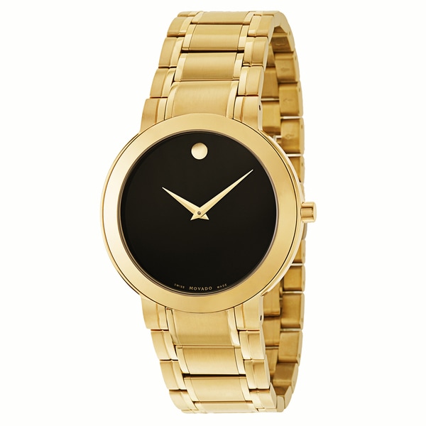 Movado Men's 0606941 Stiri Goldplated Watch - Free Shipping Today ...