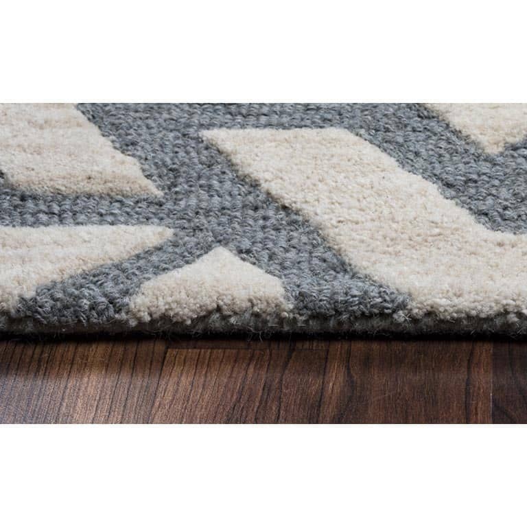 Berlin Collection Grey Geometric Rug
