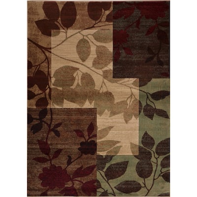 Home Dynamix Tribeca Collection Contemporary Multicolored 3-PC Set Area Rug - 5'2 x 7'2