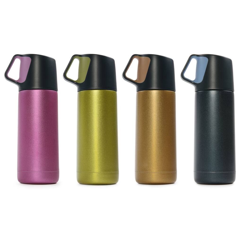Carteret Collection Double Wall - Stainless Steel Thermos with cup 11 oz