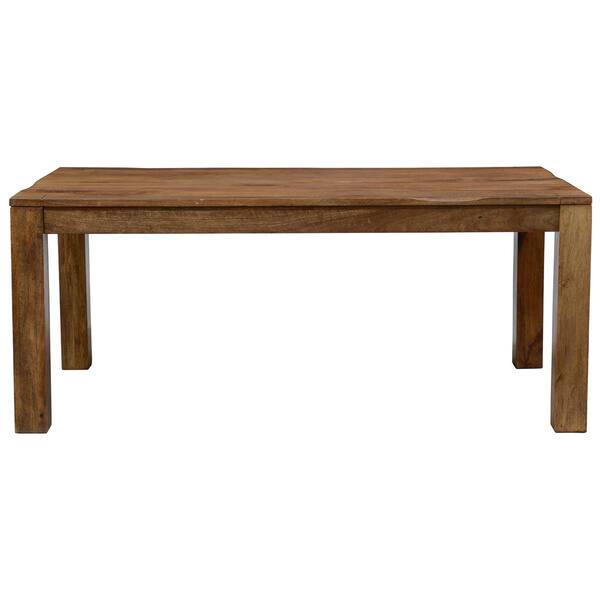 Sotto Rustic Brown Wood 70 Inch Dining Table By Kosas Home Taupe Overstock 11037328