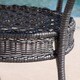 preview thumbnail 7 of 7, Figi Outdoor 34-inch Wicker Glass Table (ONLY) by Christopher Knight Home