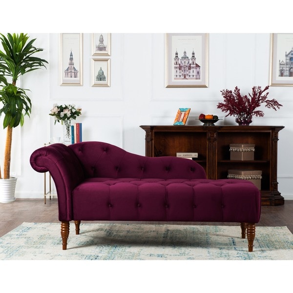 Gracewood Hollow Torrealba Tufted Chaise Lounge - 66"LX29"WX30"H