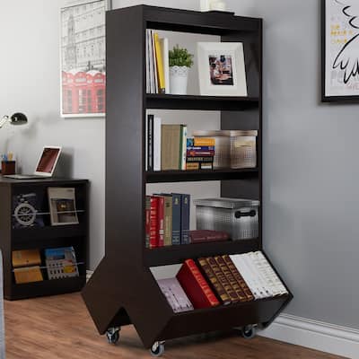 Furniture of America Jeso Contemporary Espresso 5-shelf Bookcase