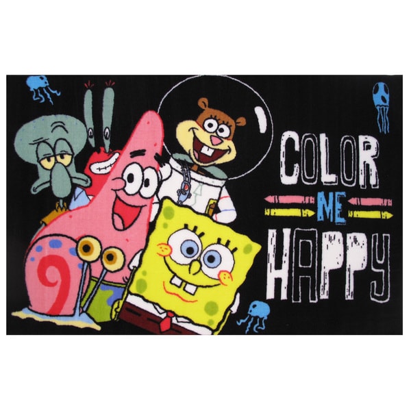 SpongeBob 'Color Me Happy' Accent Rug - 1'7" x 2'5"