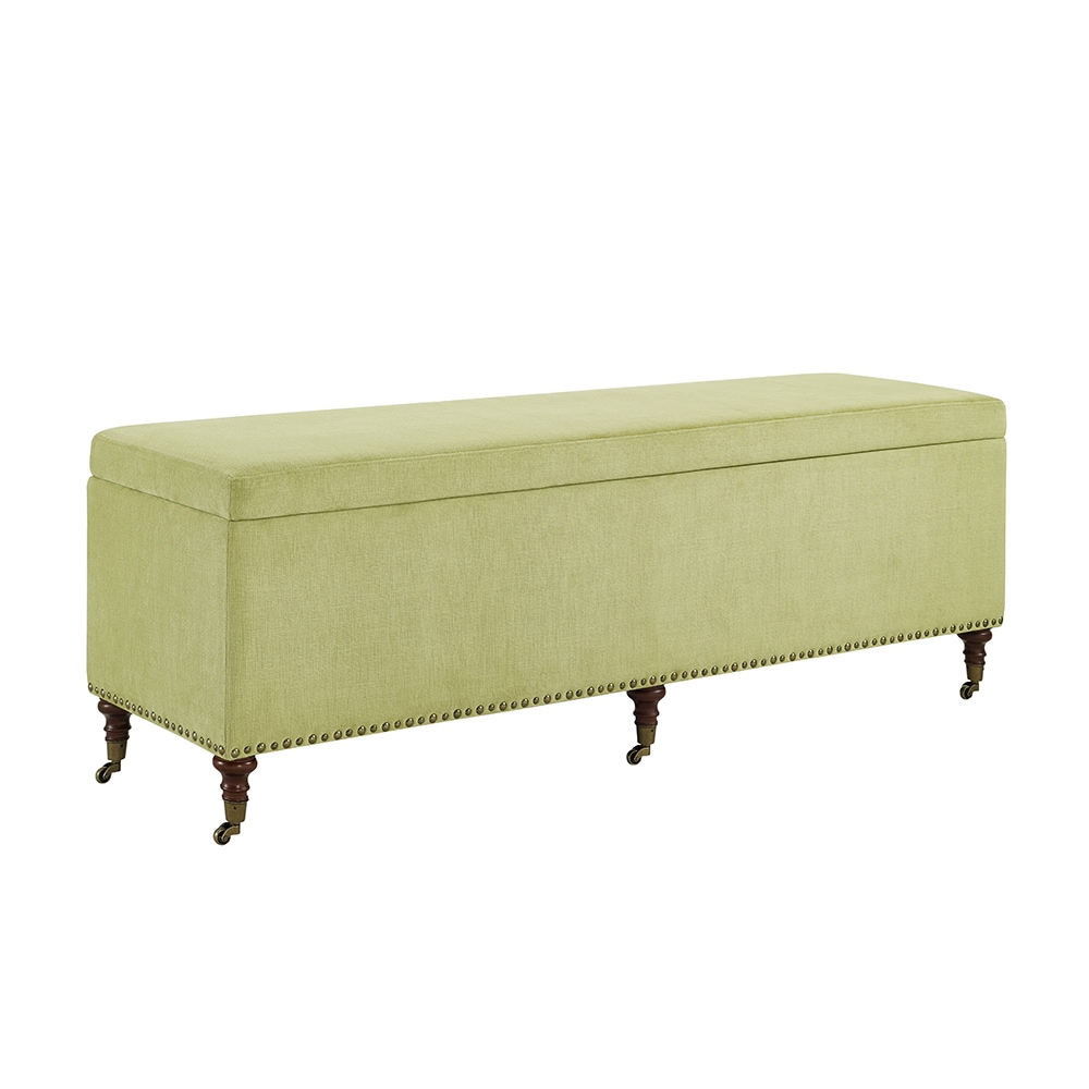 Linon Elsa 60 Inch Storage Bench Lime 96 X 1211 Overstock 11038112